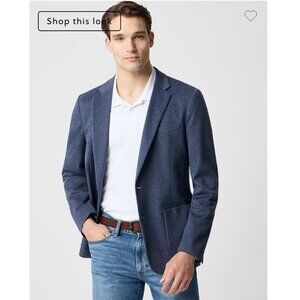 J.Crew $398 Slim-fit Thompson knit blazer Navy Size 44R BW430